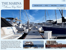 Tablet Screenshot of marinaatmarinacityclub.com